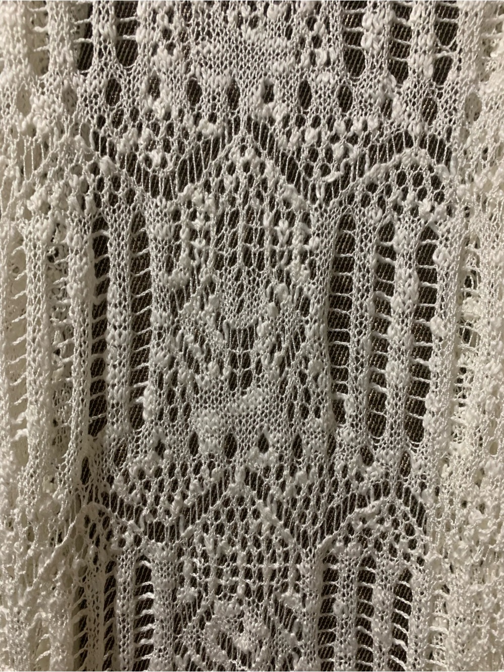 Open Knit Cream Crochet Cardigan NWT - Picture 3 of 4